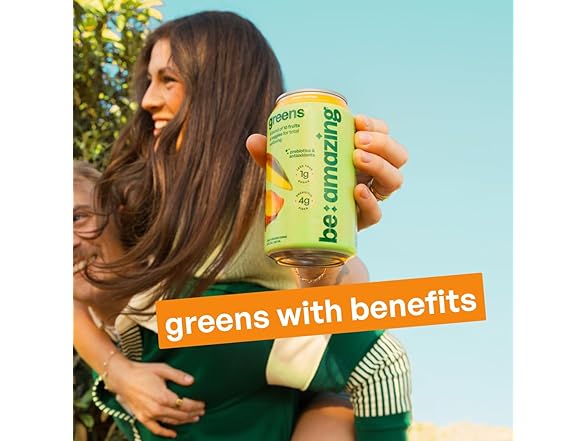 8PK Be Amazing Greens Drink, Peach Mango