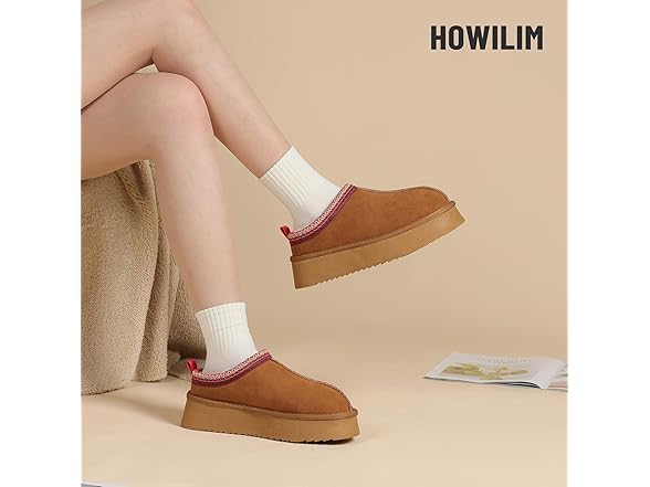 Women's Slippers Platform Mini Boots