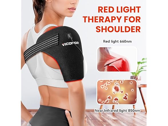 Viconor Red Light Shoulder Wrap Black