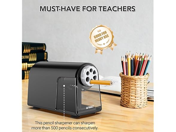 Black Electric Pencil Sharpener