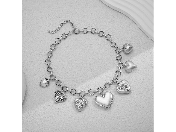 TENTMENTISE Silver Heart Necklaces