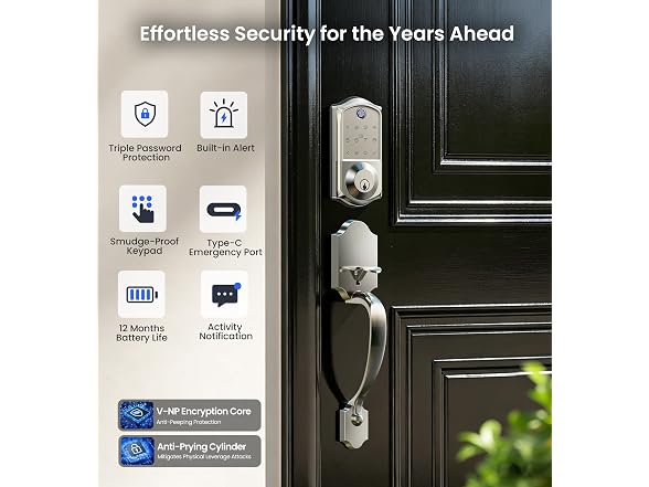 Veise VE017-H 8-in-1 Fingerprint Lock