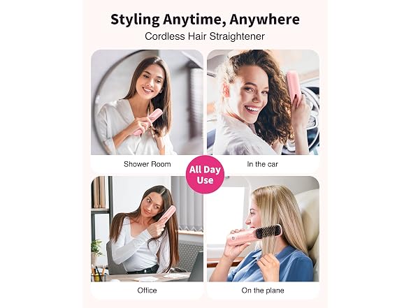 Bopcal Cordless Hair Straightener Brush