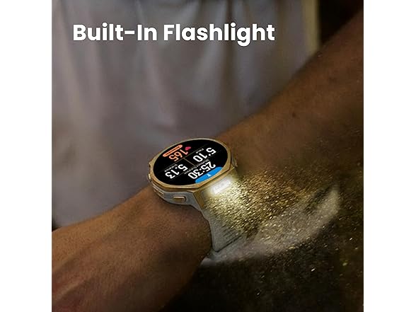 Amazfit T-Rex 3 Pro Outdoor Smart Watch 44mm Sapphire AMOLED Display with Flashlight