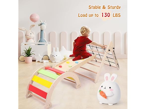 Hipicute Wooden Climbing Triangle Set