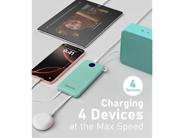 EEIVOL Charger Built-in 4 Cables