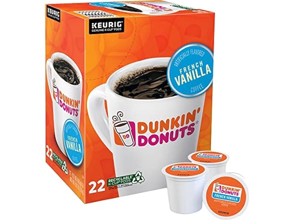 Dunkin' French Vanilla K-Cups, 22ct