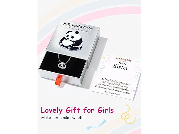 Just Being Silver Panda Charm