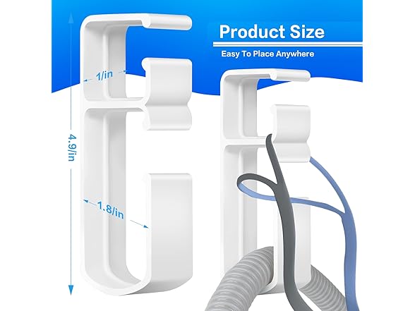 6 Pack CPAP Hose Hanger for Bed