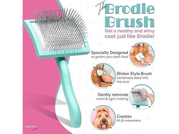 Floof by Brodie Dog Grooming Slicker Wire Brush