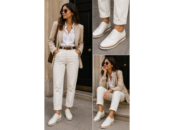 r. Simone Oxford Wedge Sneaker