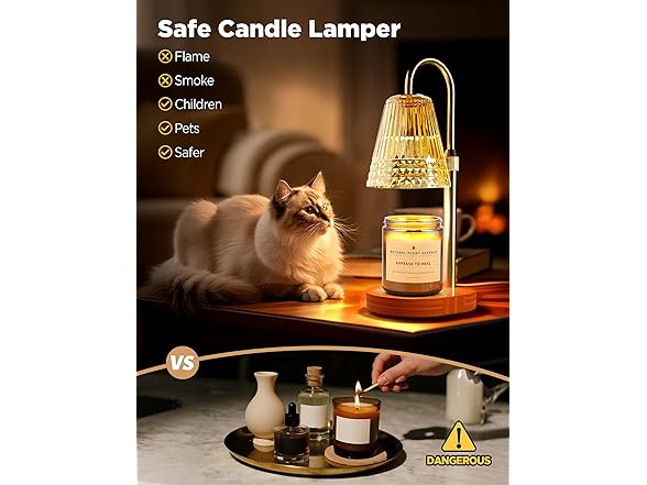 Rose Gold Candle Warmer Lamp