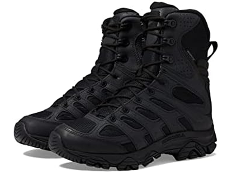 Men's Moab 3 8" Zip Military Leather Work Boots