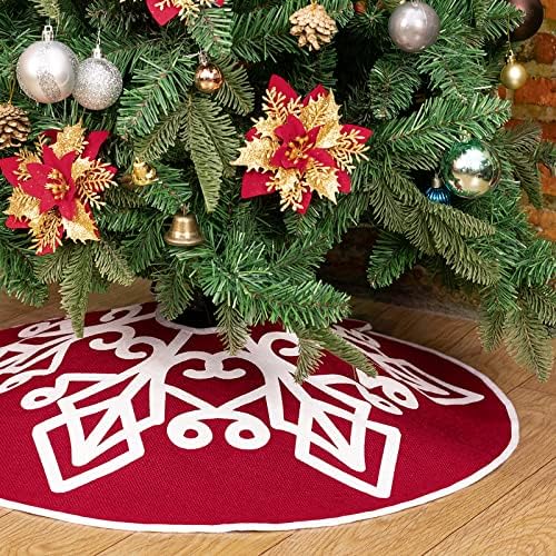 Christmas Burlap Tree Skirt 30" 2 Pack