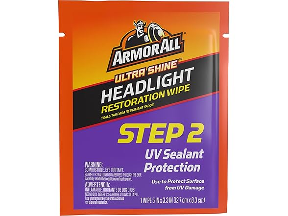 Armor All Car Headlights Cleaner Wipes ,