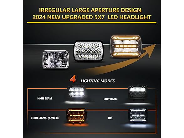 TopAutoGear H6054 5x7 7x6 Led Headlights