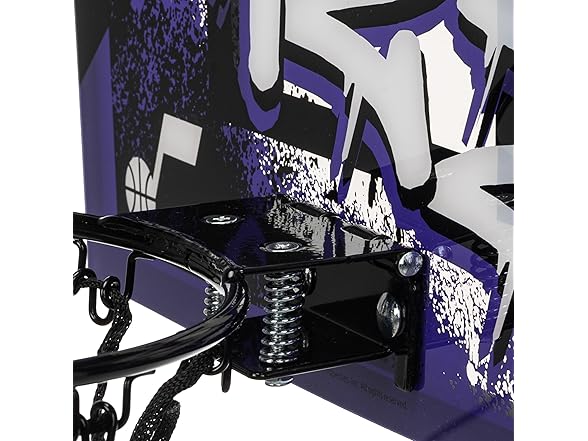 Franklin Sports NBA Utah Jazz Over The Door Basketball Hoop