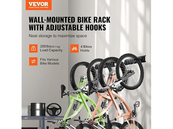 VEVOR 4x Bike Storage Rack