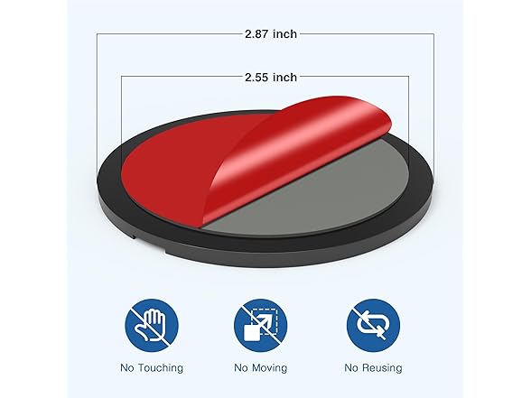 DLMLEXH Adhesive Dashboard Mounting Disk