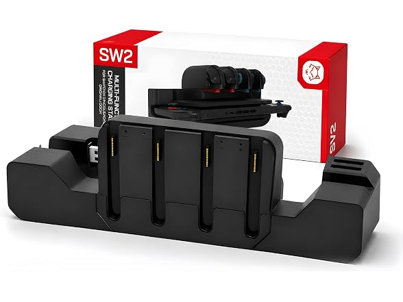 PORTHOLIC Switch 2 Charging Dock for Joycons