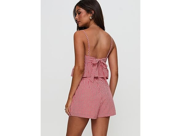 Princess Polly Lille Gingham Bow Tie Set