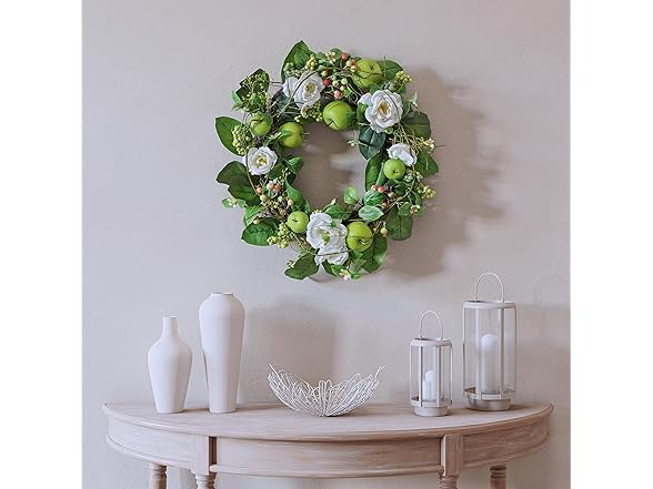 National Tree Company 24" Artificial Spring Wreath with Roses