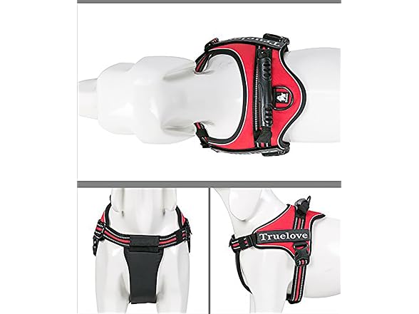 Truelove Dog Harness No-Pull Reflective Stit