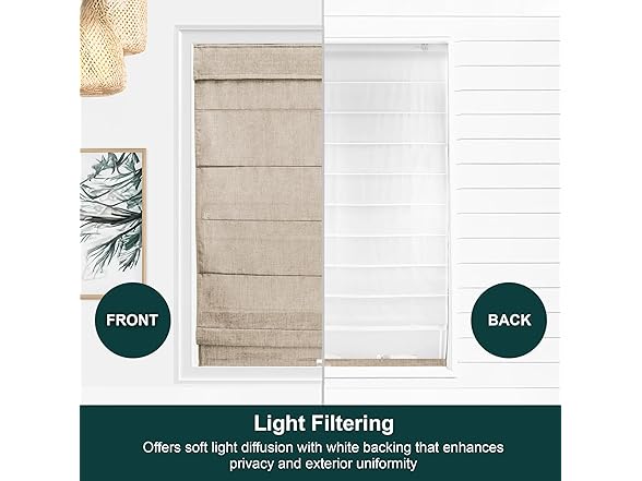 CHICOLOGY Roman Shades for Windows