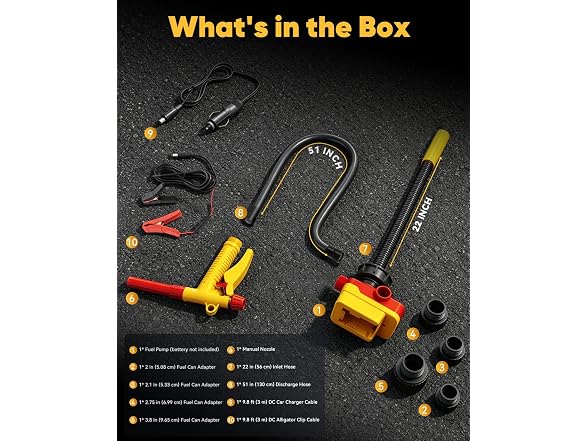 JEXTRAL Cordless Fuel Transfer Pump