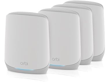 $269.99, Was $399.97, 32% Off! NETGEAR Orbi Whole Home Tri-Band WiFi 6 Mesh Network System (RBK754P) dealfomo