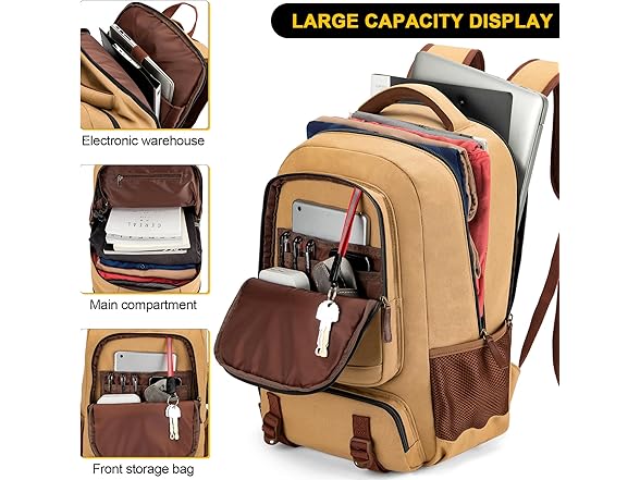 Yellow 17.3" Laptop Backpack