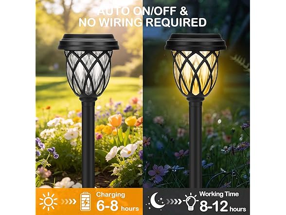 ruhotili Solar Lights Outdoor, 12 Pack