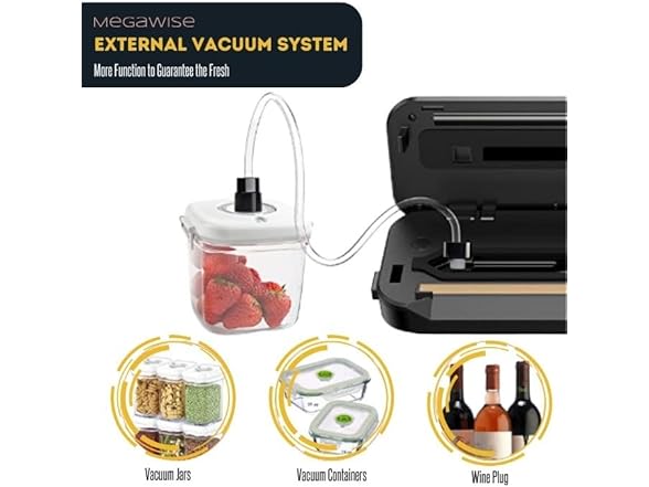 MEGAWISE Vacuum Sealer Machine for Food