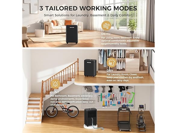 Bicepos 2000 Sq.Ft Dehumidifier