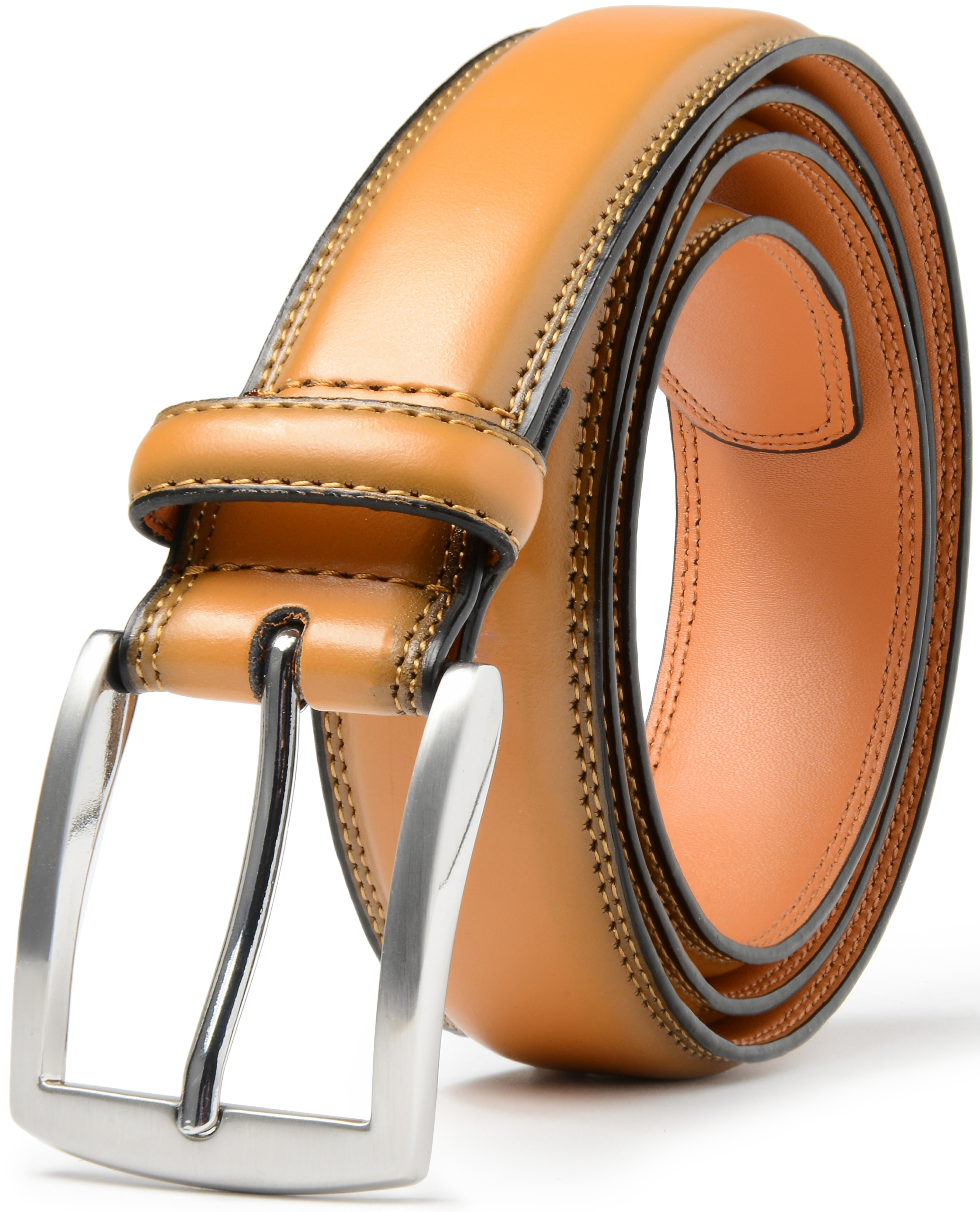 1, 2, 3, 4, 6-Pack Leather Dress Belt - Gallery 38