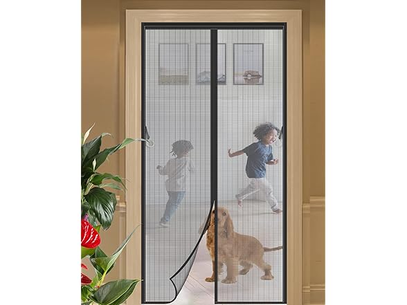 CANI Updated Fiberglass Magnetic Screen Door