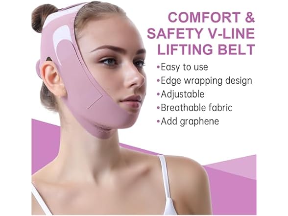 ROWMATE Graphene V Line Mask Chin Up Mask V Shaped