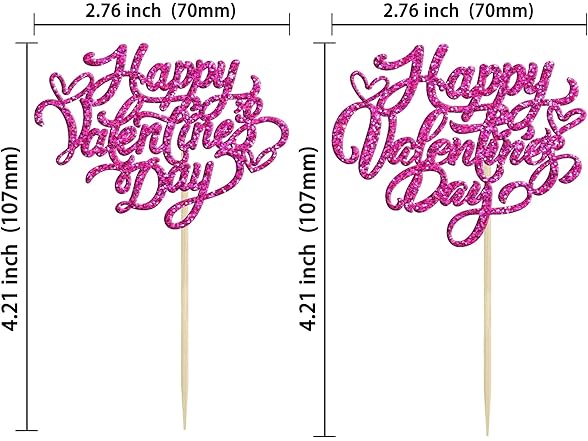 Gyufise 24Pcs Happy Valentine's Day 