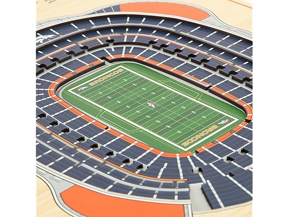 DENVER BRONCOS 5Layer StadiumViews 3D Wall Art