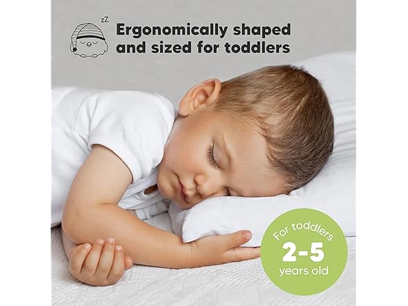 KeaBabies Toddler Pillow with Pillowcase