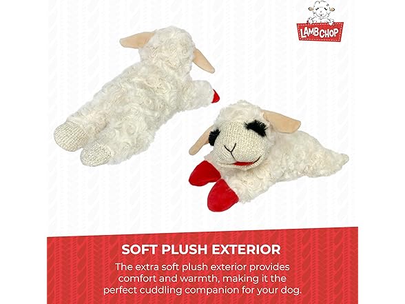 Multipet Mini Lamb Chop Plush Toy