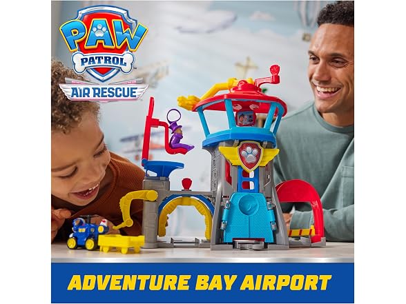 Paw Patrol: Air Rescue Pup Squad Adventure Bay Airport Playset