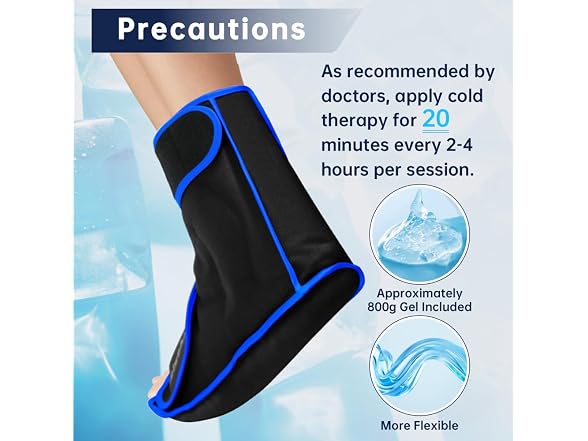 SEIWEHIDO Ankle Ice Pack Wrap