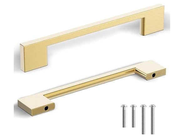 Southern Hills Gold Cabinet Pulls, 5-Pack