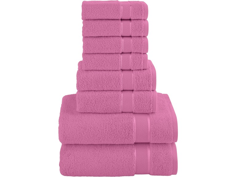 Premium Cotton 8-Piece Towel Set