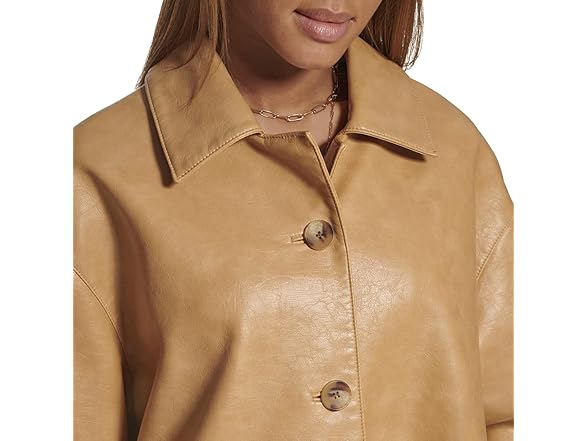 Levi's Tan Leather Blazer (M)