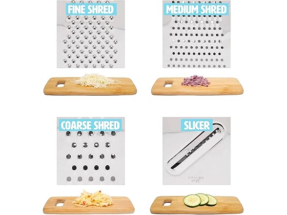 Tasty Box Grater with Storage Container & Lid