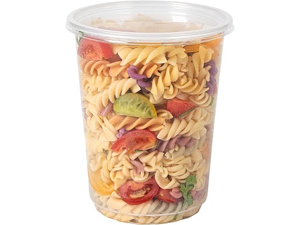 Restaurantware 32 oz Clear Plastic To Go Deli Container, 50 Pack