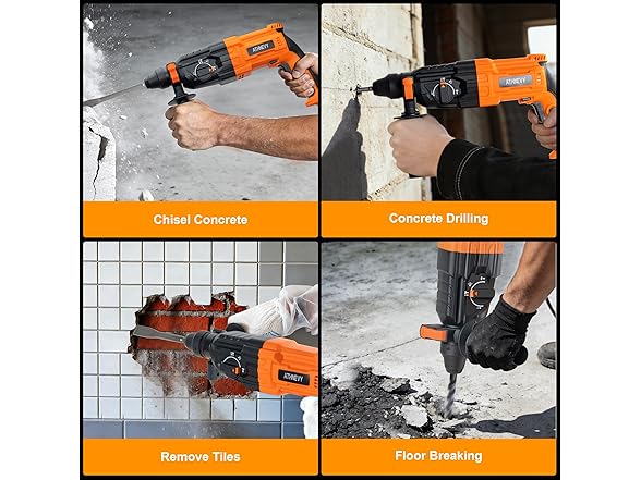 Athnevy FA0701 1 Inch SDS-Plus Rotary Hammer Drill