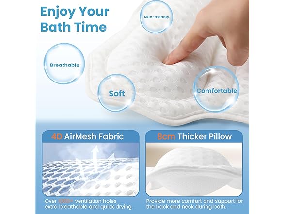 WYGOMES Bath Pillow